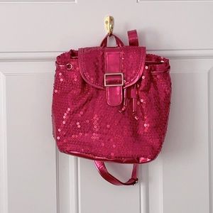 Sequined backpack